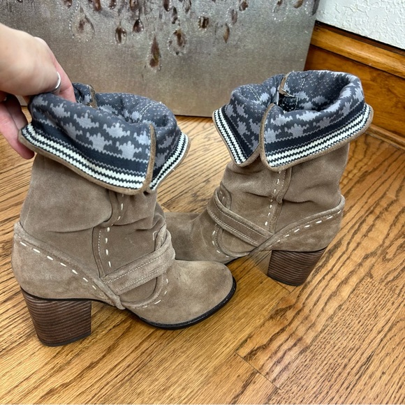 Splendid | Suede Buckle Tall Heeled Boots - Picture 8 of 12